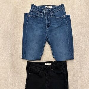 Madewell Size 25 Petite Curvy Skinny High Rise Jeans (LOT OF 2)